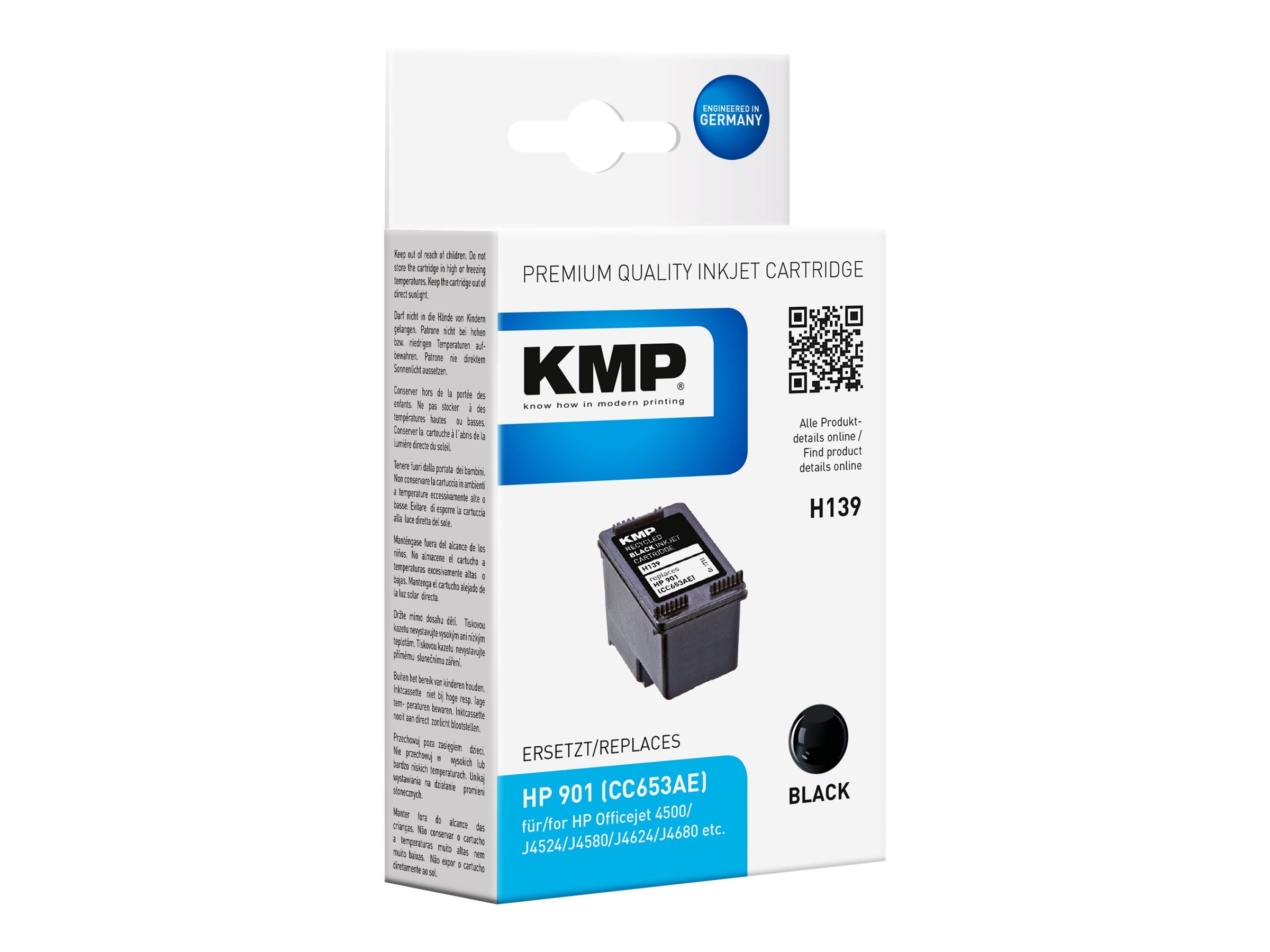 KMP H139 cartouche dencre 1 pice(s) Noir