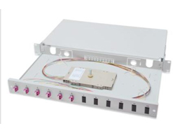 Digitus Fiber Optic Sliding Splice Box, 1U, Equipped, LC, OM4