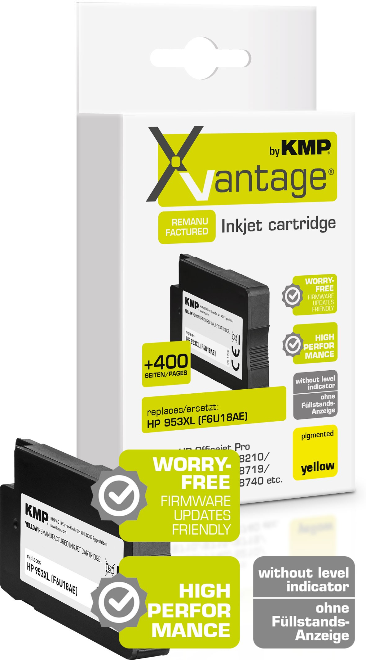 KMP 1748,4089 ink cartridge 1 pc(s) Compatible Yellow