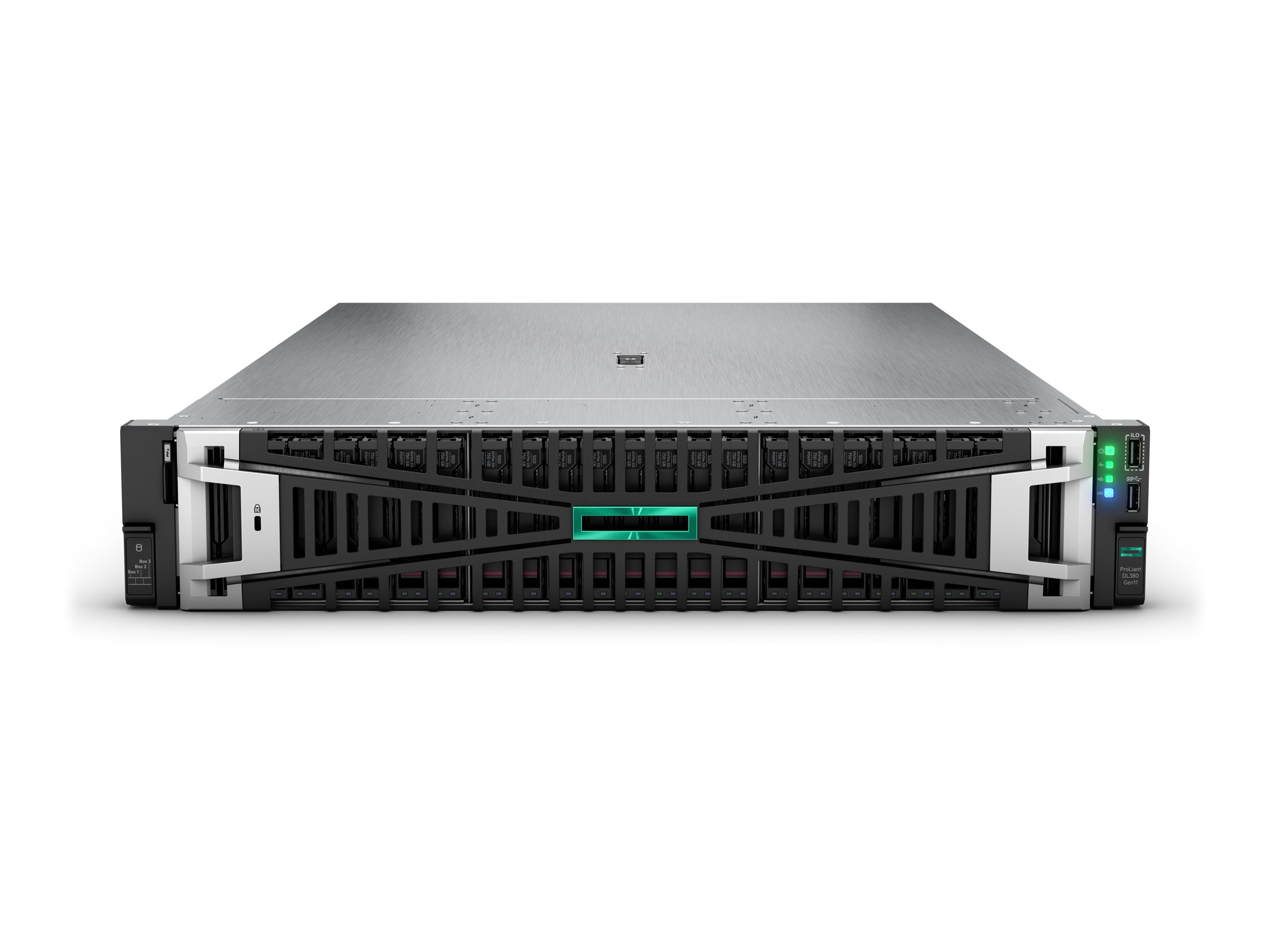 HPE ProLiant DL380 Gen11 - Server - Rack-Montage - 2U - zweiweg - 1 x Xeon Gold 6530 / 2.1 GHz - RAM 64 GB - SATA/SAS/NVMe - Hot-Swap 6.4 cm (2.5)