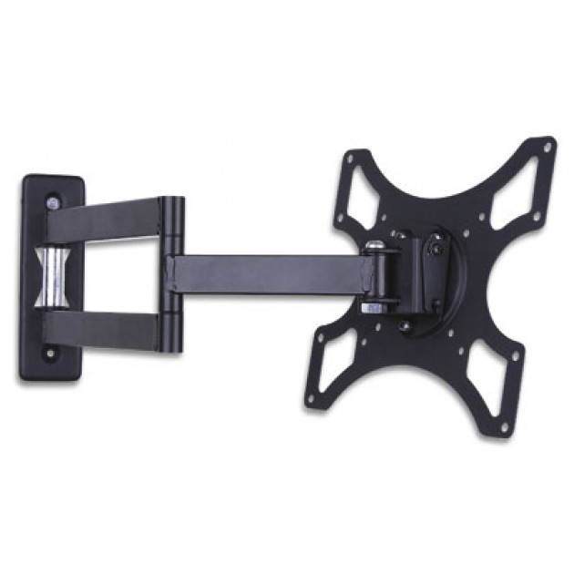 Techly LED 100 - Befestigungskit (Schwenkarm-Wandhalterung) f�r LCD-Display - Schwarz - Bildschirmgr��e: 48.3-94 cm (19-37)