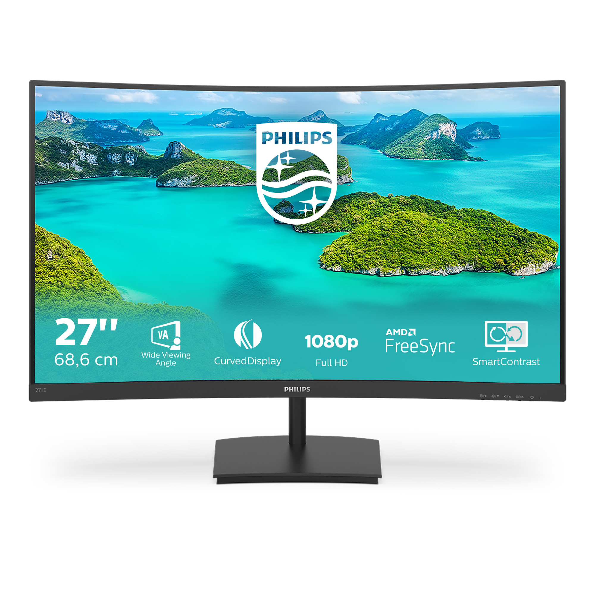 Philips E-line 271E1SCA - LED-Monitor - gebogen - 68.6 cm (27)