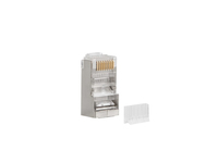 Lanberg PLS-6000 - RJ-45 - Edelstahl - Transparent - Cat6 - F/UTP (FTP) - 100 St�ck(e) - Polybag