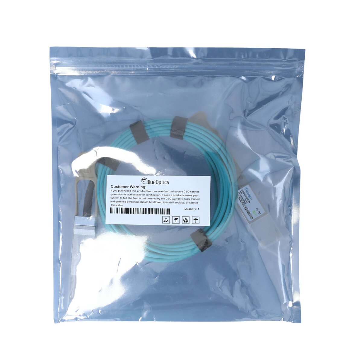 BlueOptics CBL-QSFP+AOC-5M-BO cavo InfiniBand Arancione