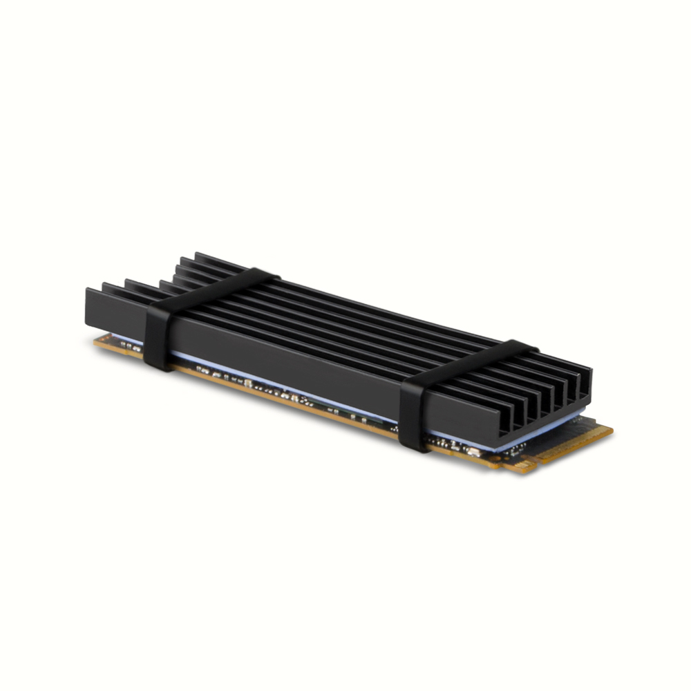 Axagon CLR-M2L6 computer cooling system M.2 NVMe SSD, Solid-state drive Heatsink/Radiatior Black 1 pc(s)
