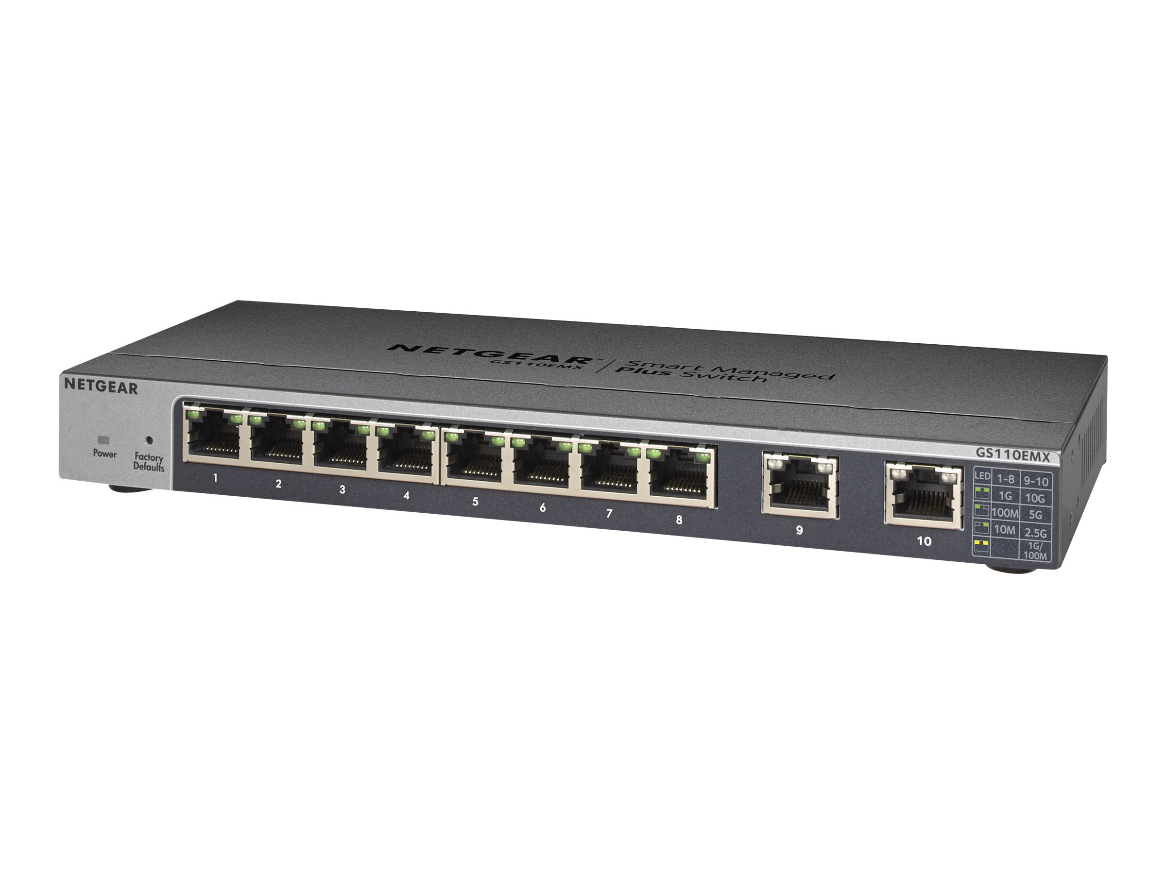 NETGEAR GS110EMX Gestionado L2 10G Ethernet (100/1000/10000) Negro