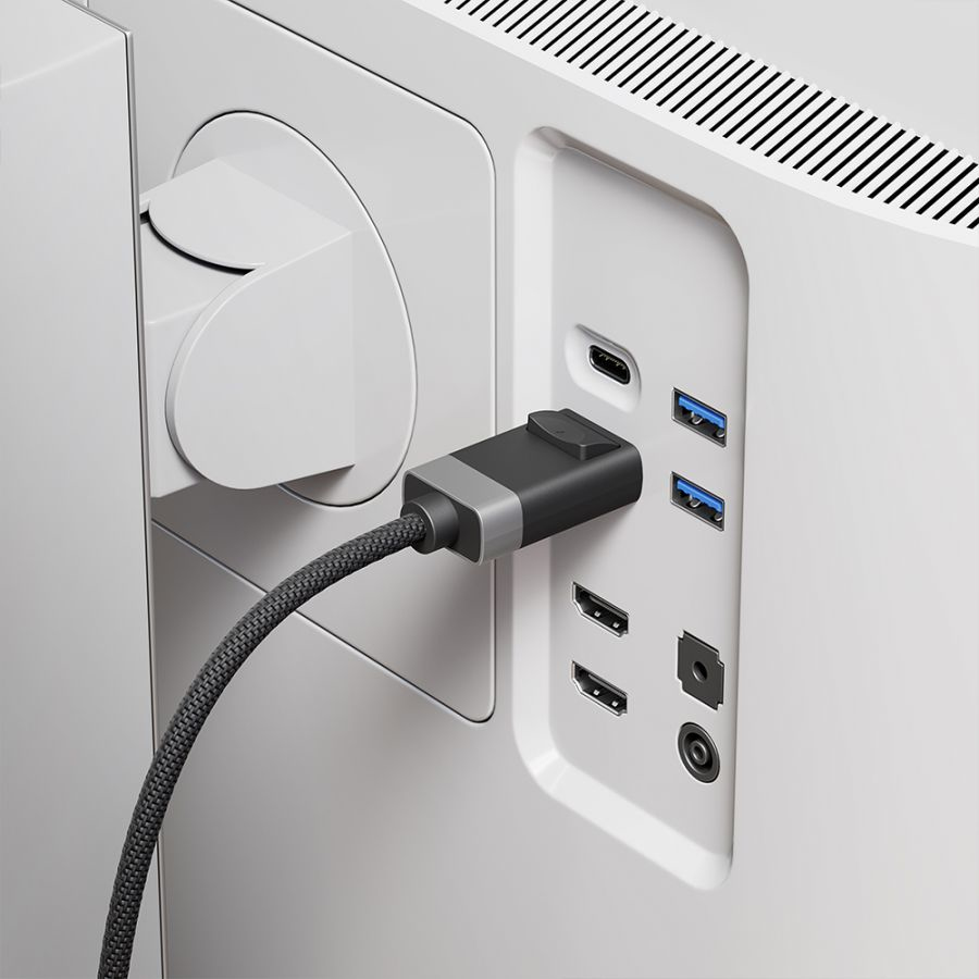 ALOGIC FUDP2-SGR cavo DisplayPort 2 m Grigio, Nero