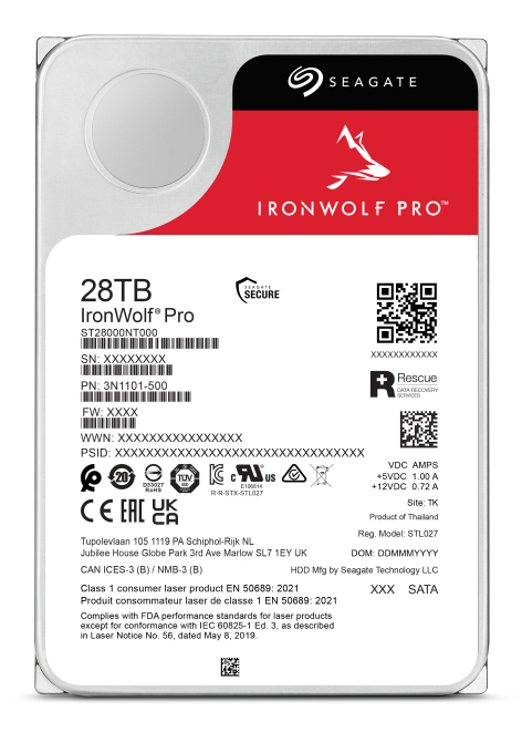 Seagate IronWolf Pro St28000Nt000 - Festplatte - Serial ATA