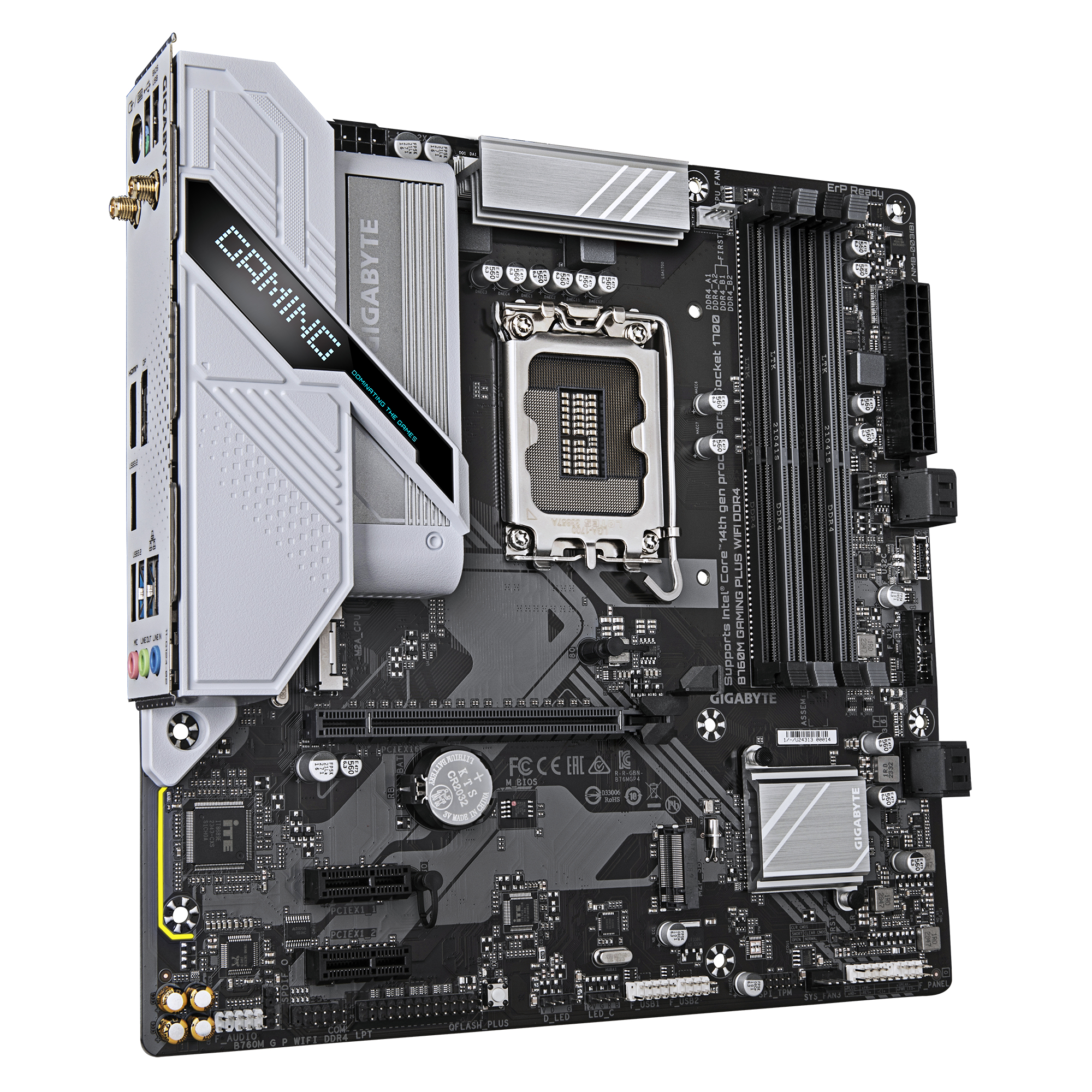 Gigabyte B760M GAMING PLUS WIFI DDR4 - Motherboard - micro ATX - LGA1700-Sockel - B760 Chipsatz - USB-C 3.2 Gen 1, USB 3.2 Gen 1 - Wi-Fi 6, Bluetooth, Gigabit LAN - Onboard-Grafik (CPU erforderlich)