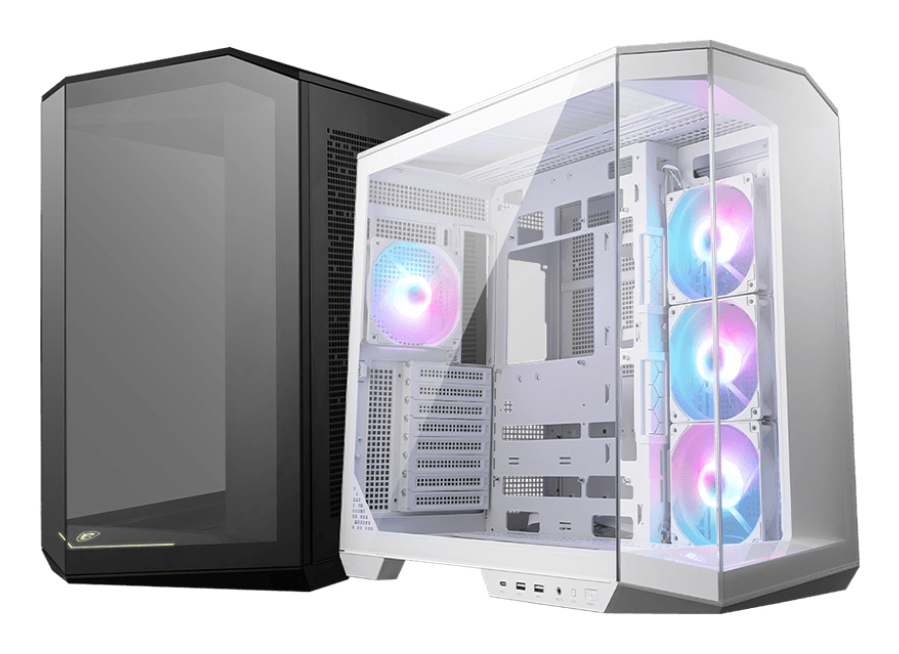 MSI MAG PANO 100R PZ - Mid tower - ATX - Seitenteil mit Fenster (gehrtetes Glas)