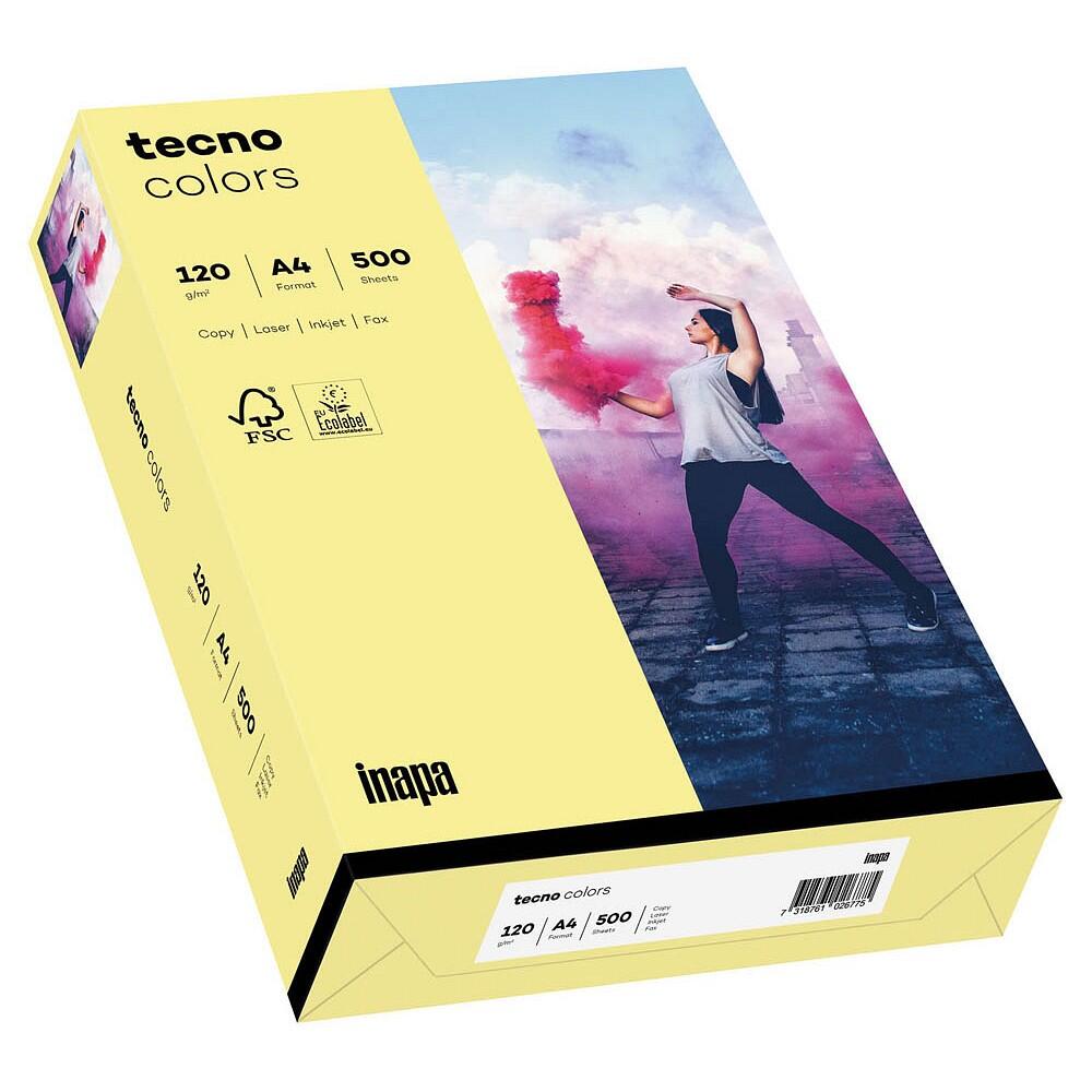 TECNO mobile tecno Kopierpapier Colors 2100011341 A4 120g hellgelb 250Bl. - Normal/Kopierpapier - 120 g/m�