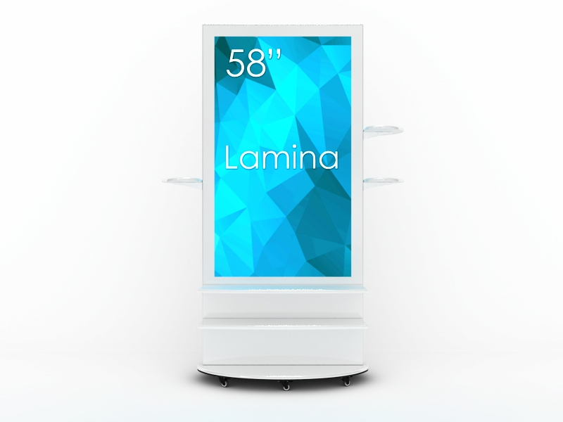 Swedx Lamina Pannello piatto per segnaletica digitale 147,3 cm (58) LED 350 cd/m� 4K Ultra HD Bianco