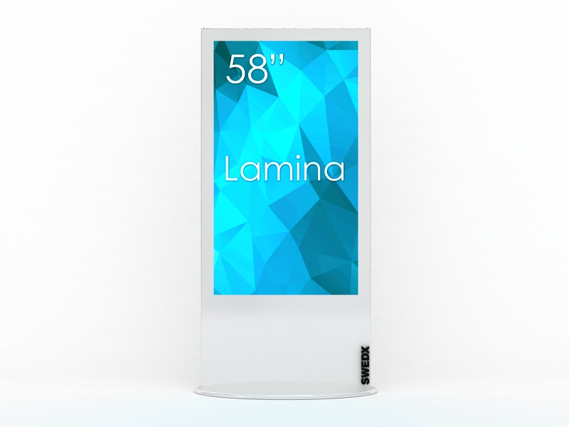 Swedx Lamina Pannello piatto per segnaletica digitale 147,3 cm (58) LED 350 cd/m� 4K Ultra HD Bianco