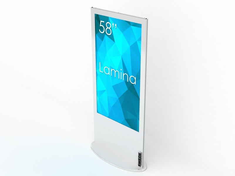 Swedx Lamina Pannello piatto per segnaletica digitale 147,3 cm (58) LED 350 cd/m� 4K Ultra HD Bianco