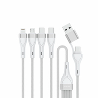 4smarts 541024 USB A/USB C C/Micro USB-A/Lightning Wei - Kabel - Digital/Daten