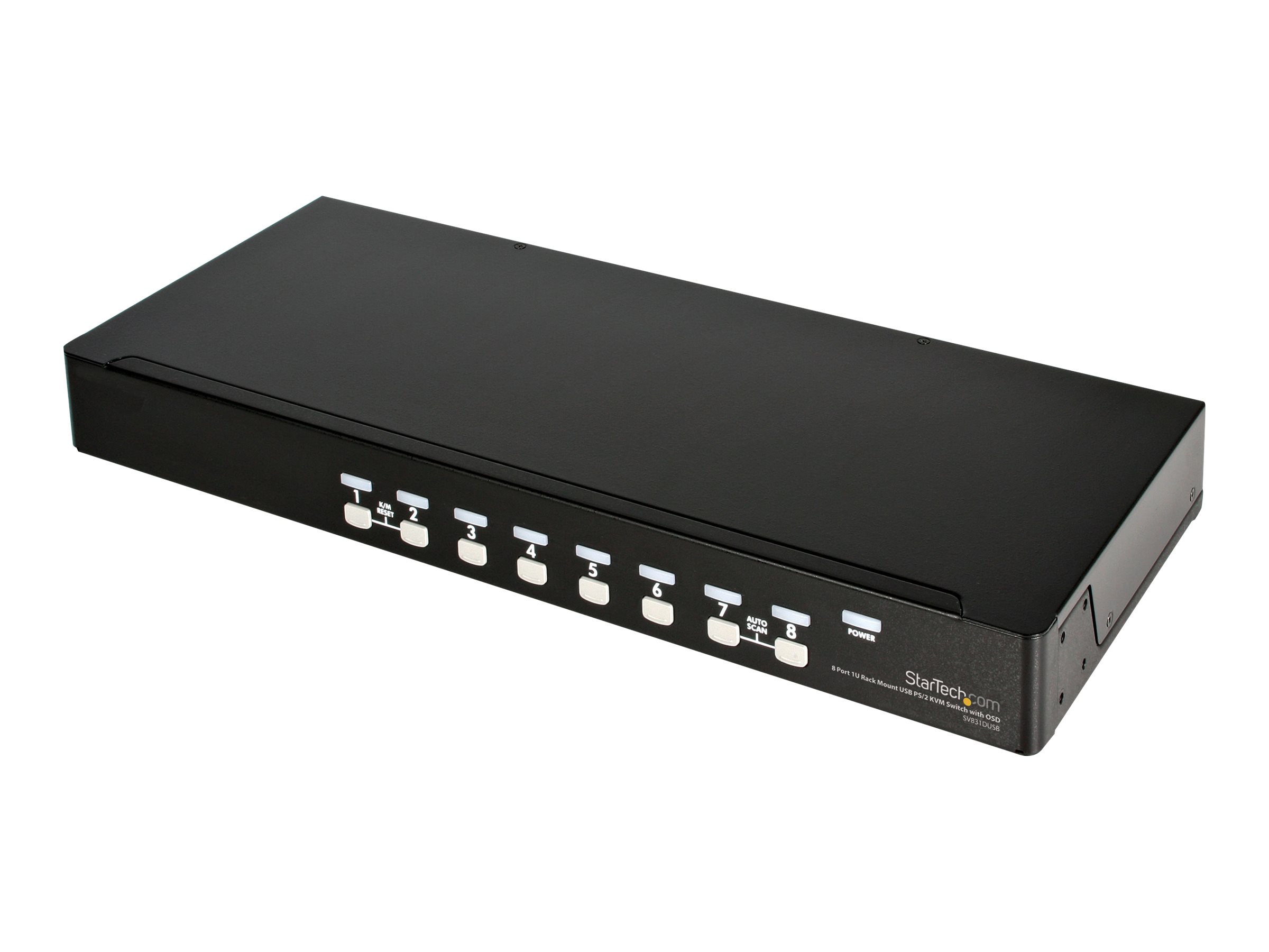 StarTech.com Commutateur KVM PS/2 USB 8 ports 1U empilables sur rack avec OSD