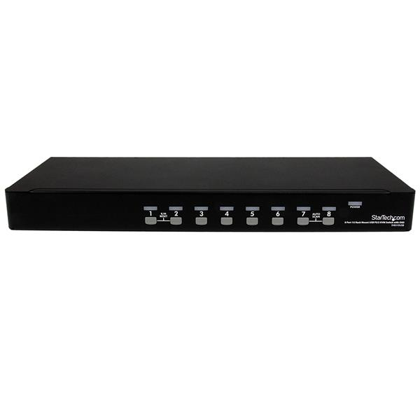 StarTech.com Commutateur KVM PS/2 USB 8 ports 1U empilables sur rack avec OSD