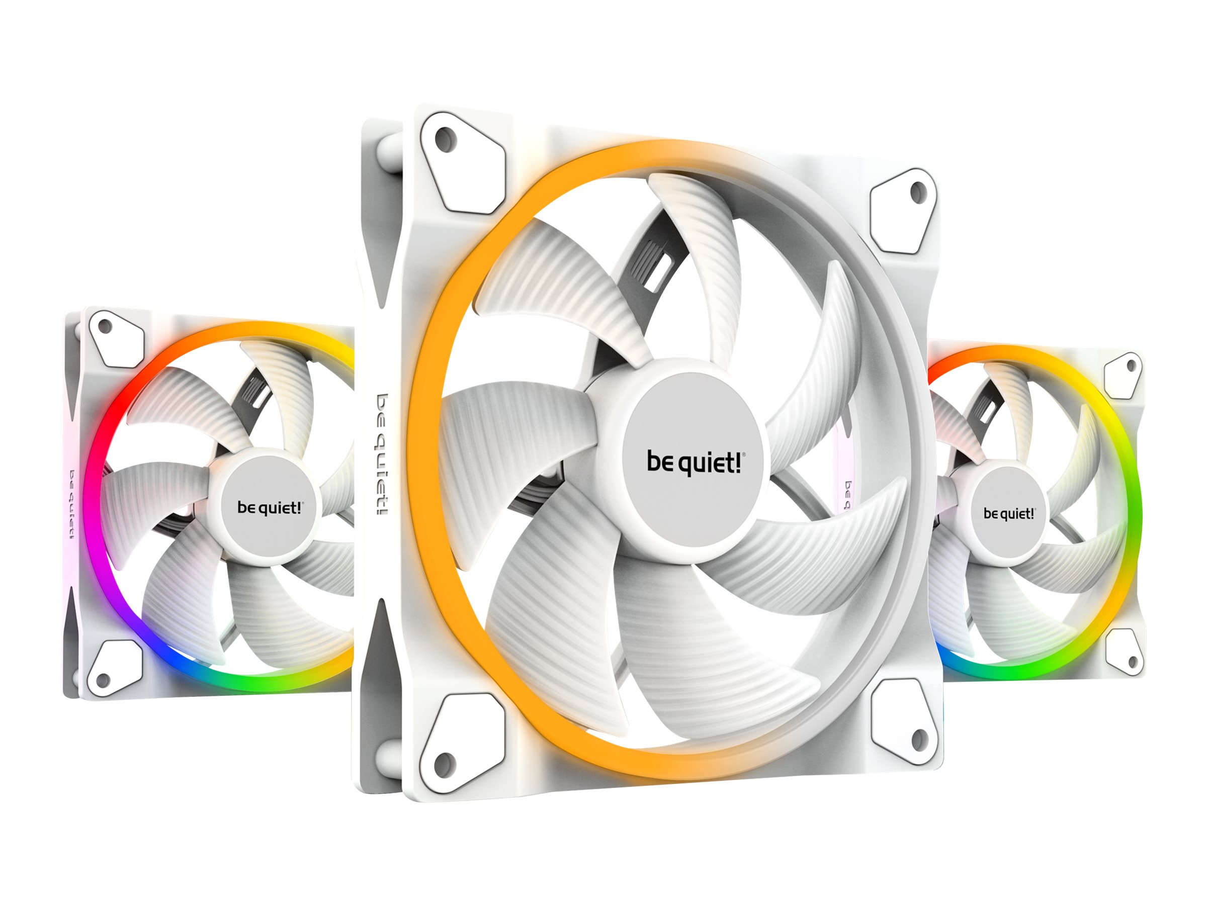 be quiet! Light Wings White | 140mm PWM Triple Pack Carcasa del ordenador Ventilador 14 cm Blanco 3 pieza(s)