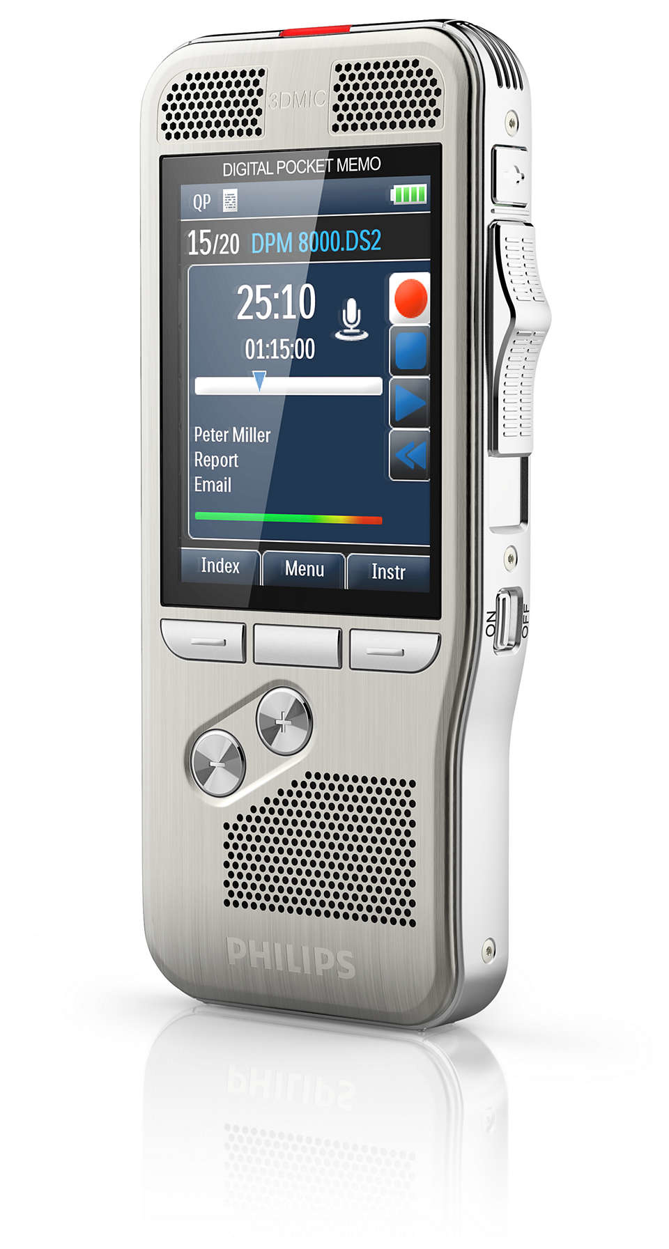 Philips DPM8300/00 dictaphone Mmoire interne Argent