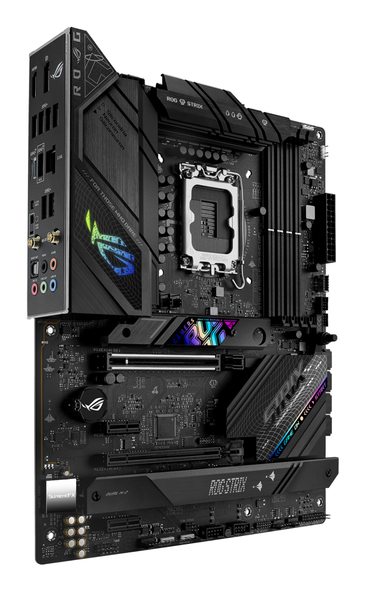 ASUS ROG STRIX B760-F GAMING WIFI, Intel, LGA 1700, Intel� Celeron�, Intel� Pentium� Gold, Intel� Core i3, Intel� Core i5, Intel� Core ..., LGA 1700, DDR5-SDRAM, 128 GB - ATX-Mainboard mit B760-Chipsatz