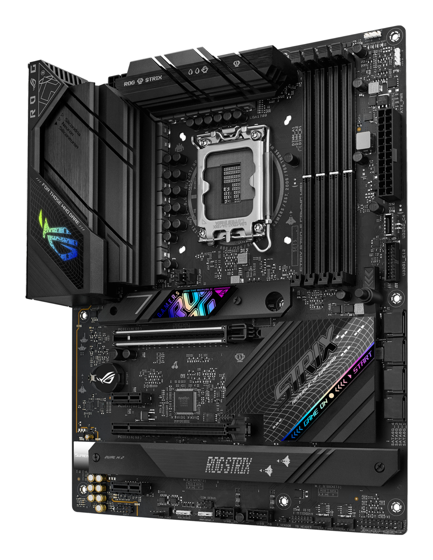 ASUS ROG STRIX B760-F GAMING WIFI, Intel, LGA 1700, Intel� Celeron�, Intel� Pentium� Gold, Intel� Core i3, Intel� Core i5, Intel� Core ..., LGA 1700, DDR5-SDRAM, 128 GB - ATX-Mainboard mit B760-Chipsatz