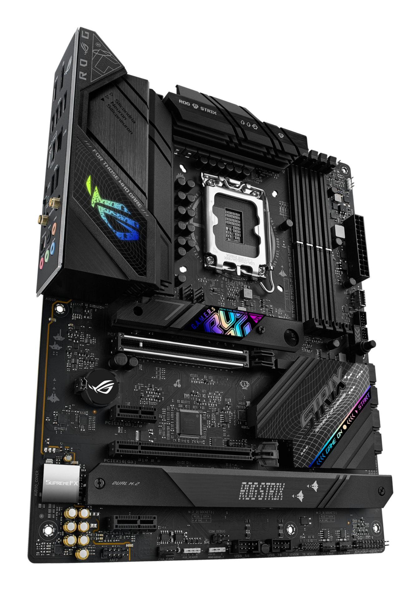 ASUS ROG STRIX B760-F GAMING WIFI, Intel, LGA 1700, Intel� Celeron�, Intel� Pentium� Gold, Intel� Core i3, Intel� Core i5, Intel� Core ..., LGA 1700, DDR5-SDRAM, 128 GB - ATX-Mainboard mit B760-Chipsatz