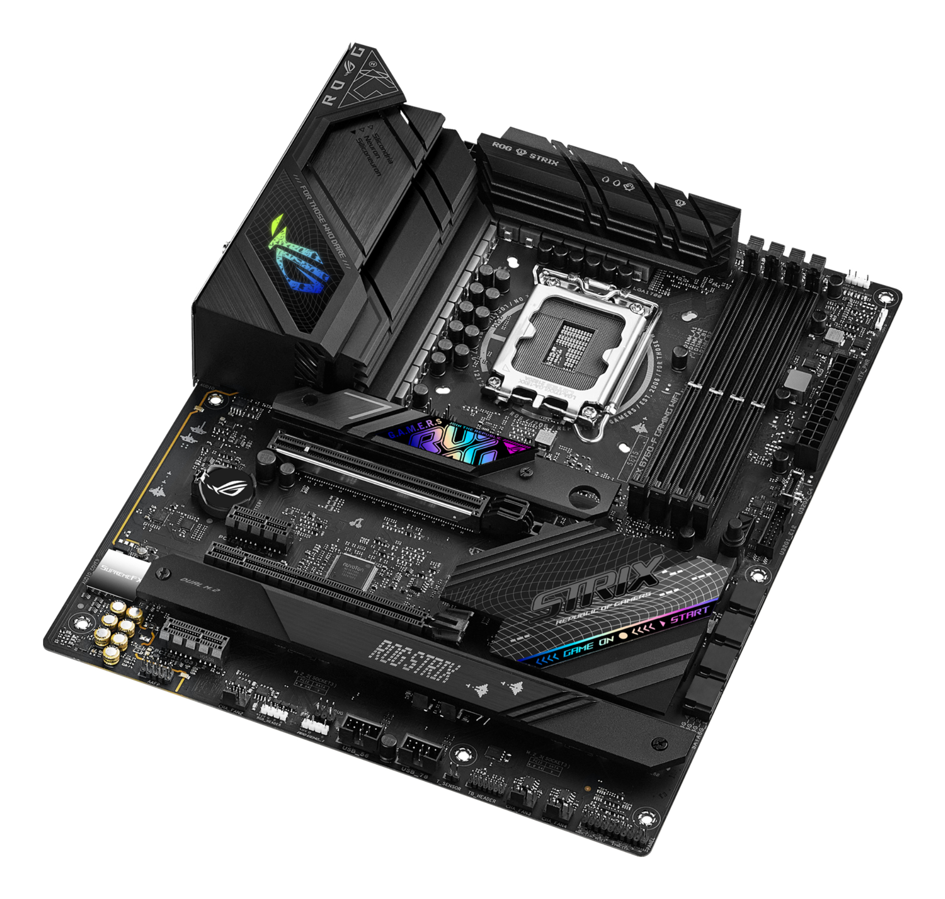 ASUS ROG STRIX B760-F GAMING WIFI, Intel, LGA 1700, Intel� Celeron�, Intel� Pentium� Gold, Intel� Core i3, Intel� Core i5, Intel� Core ..., LGA 1700, DDR5-SDRAM, 128 GB - ATX-Mainboard mit B760-Chipsatz