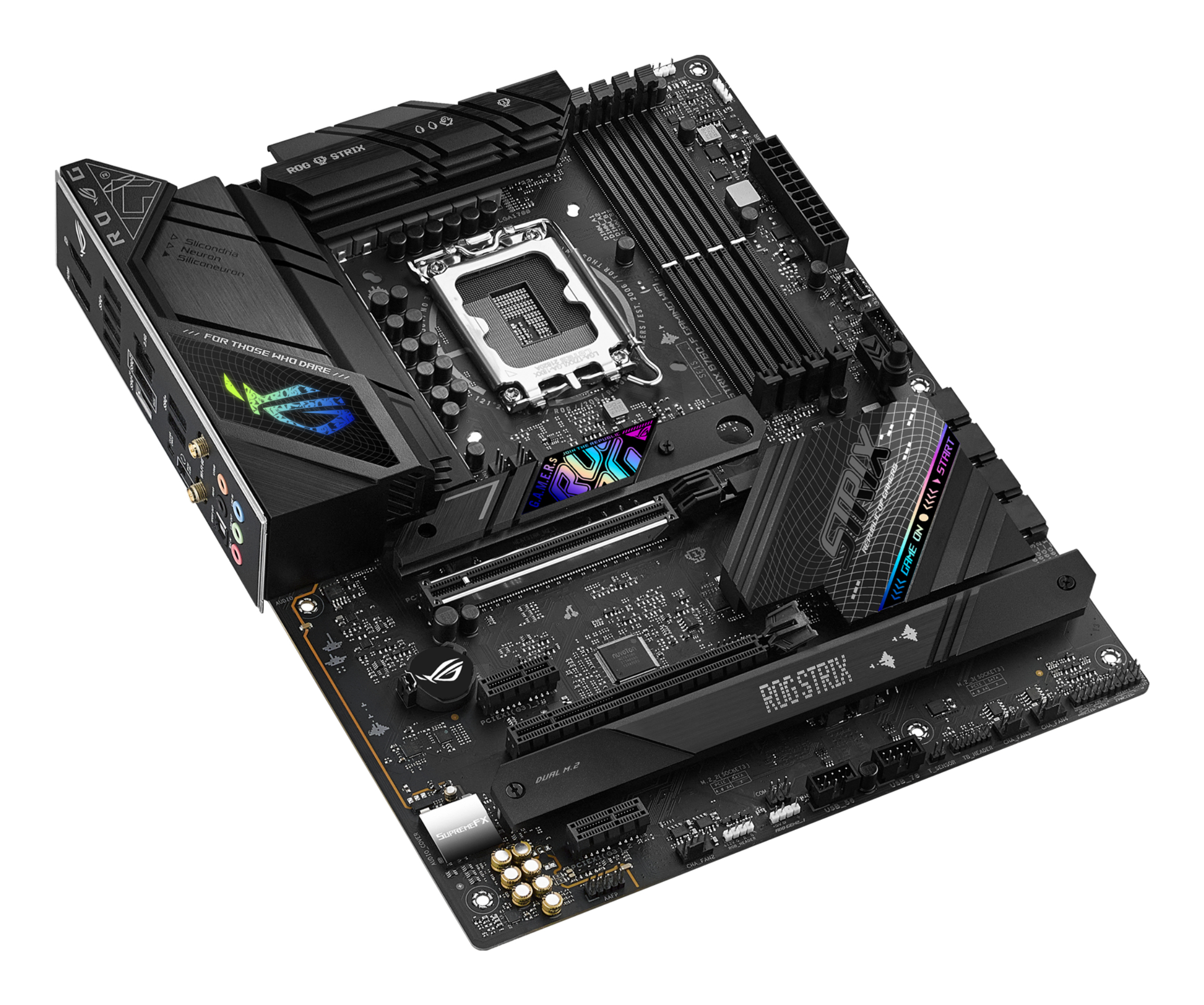 ASUS ROG STRIX B760-F GAMING WIFI, Intel, LGA 1700, Intel� Celeron�, Intel� Pentium� Gold, Intel� Core i3, Intel� Core i5, Intel� Core ..., LGA 1700, DDR5-SDRAM, 128 GB - ATX-Mainboard mit B760-Chipsatz
