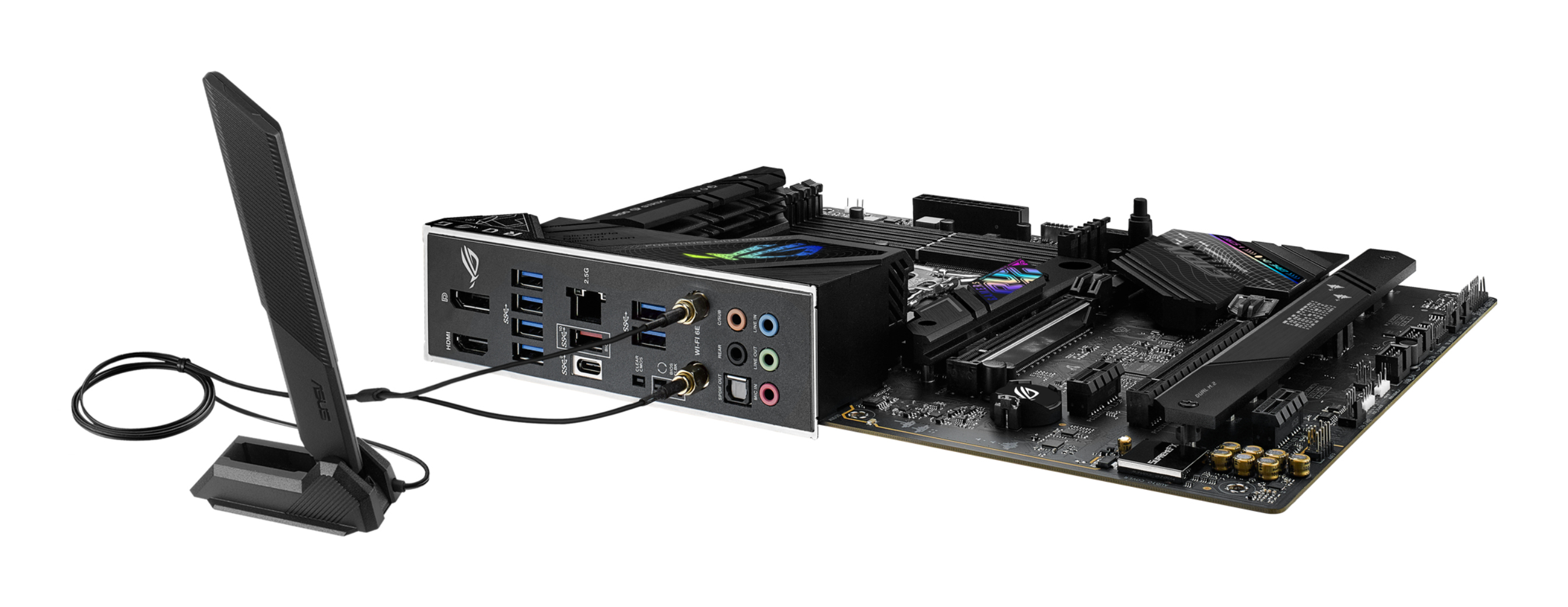ASUS ROG STRIX B760-F GAMING WIFI, Intel, LGA 1700, Intel� Celeron�, Intel� Pentium� Gold, Intel� Core i3, Intel� Core i5, Intel� Core ..., LGA 1700, DDR5-SDRAM, 128 GB - ATX-Mainboard mit B760-Chipsatz