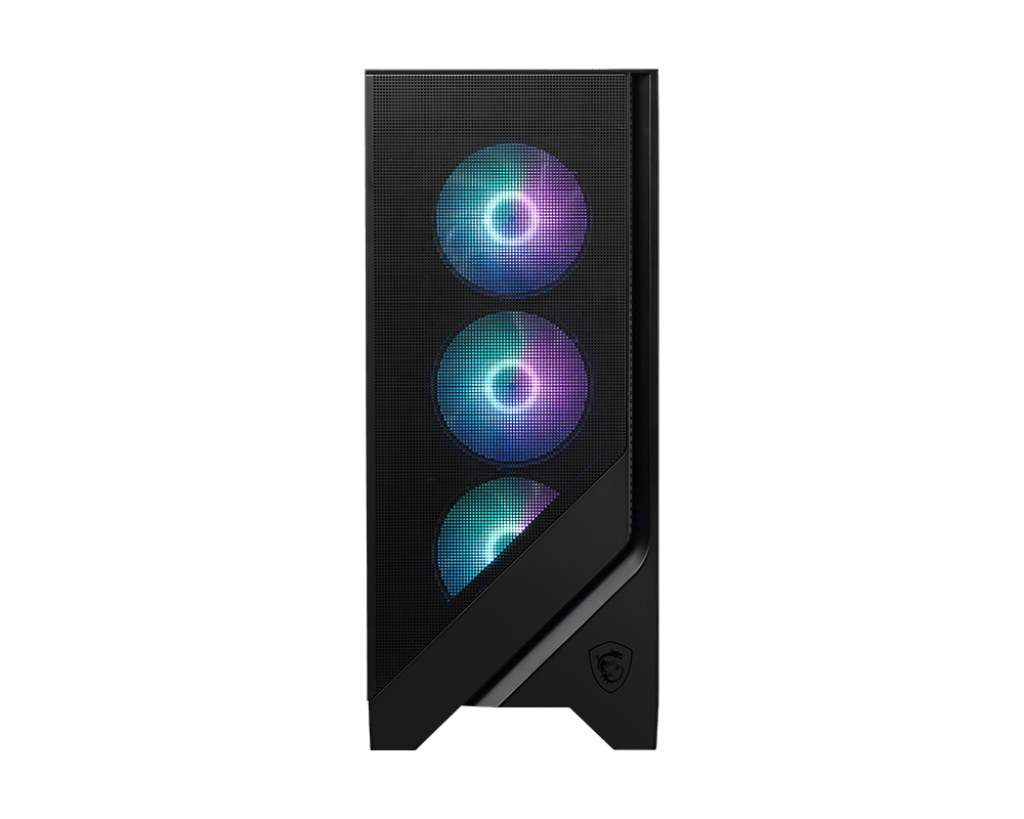 MSI MAG FORGE 320R AIRFLOW computer case Micro Tower Black, Transparent