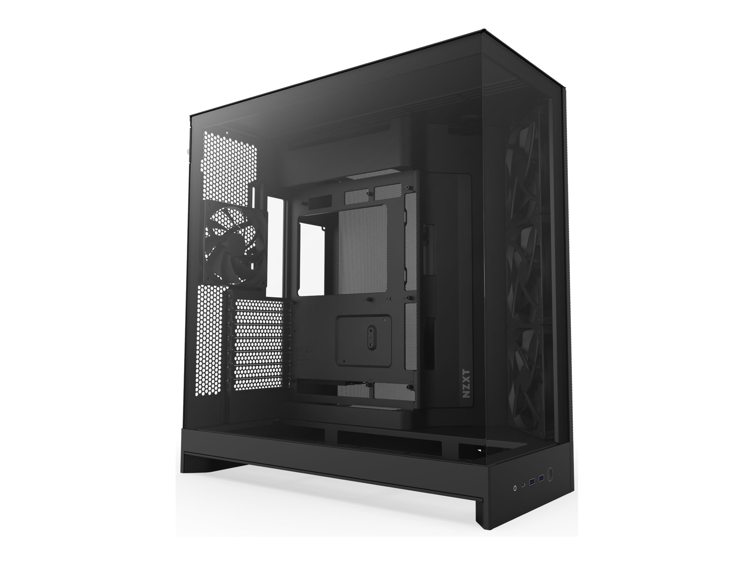 NZXT H9 Flow - Mid tower - E-ATX - Seitenteil mit Fenster (geh�rtetes Glas)