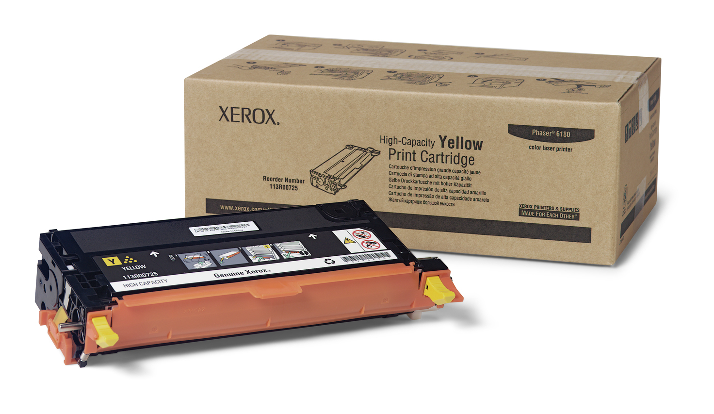 Xerox 113R00725 - CT350473 - Toner gelb - fr Phaser 6180DN, 6180MFP/D, 6180MFP/N, 6180N