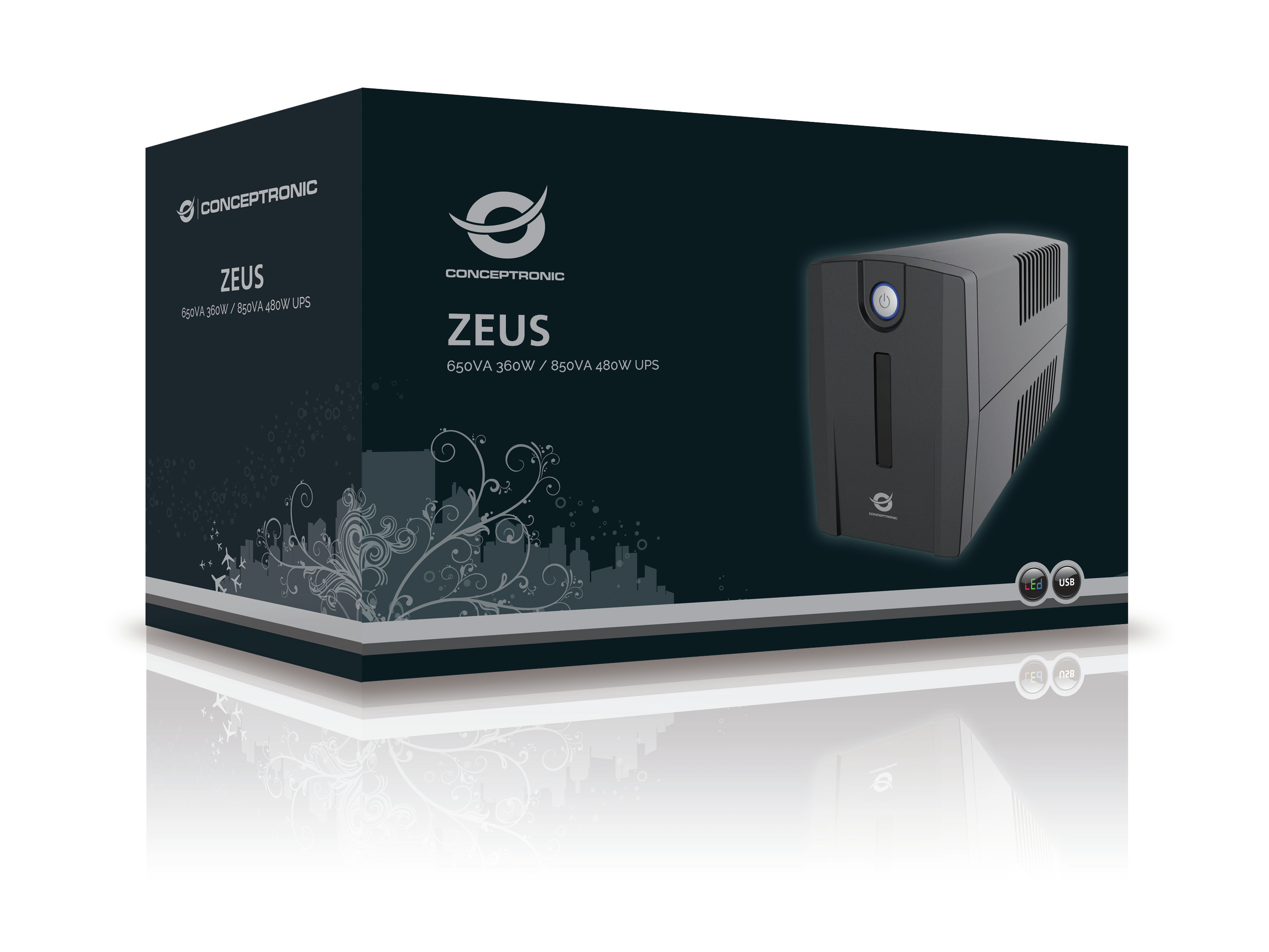 Conceptronic Zeus 01ES - USV - Wechselstrom 220-240 V