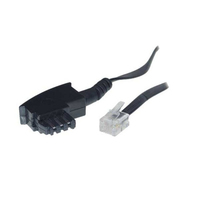 ShiverPeaks 10m TAE-F RJ 11 - 10 m - TAE F - RJ11 - Schwarz - Transparent - Mnnlich - Mnnlich