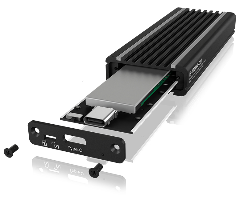 ICY BOX IB-1824ML-C31 - Speichergehuse - M.2 - M.2 NVMe Card - USB 3.2 (Gen 2)