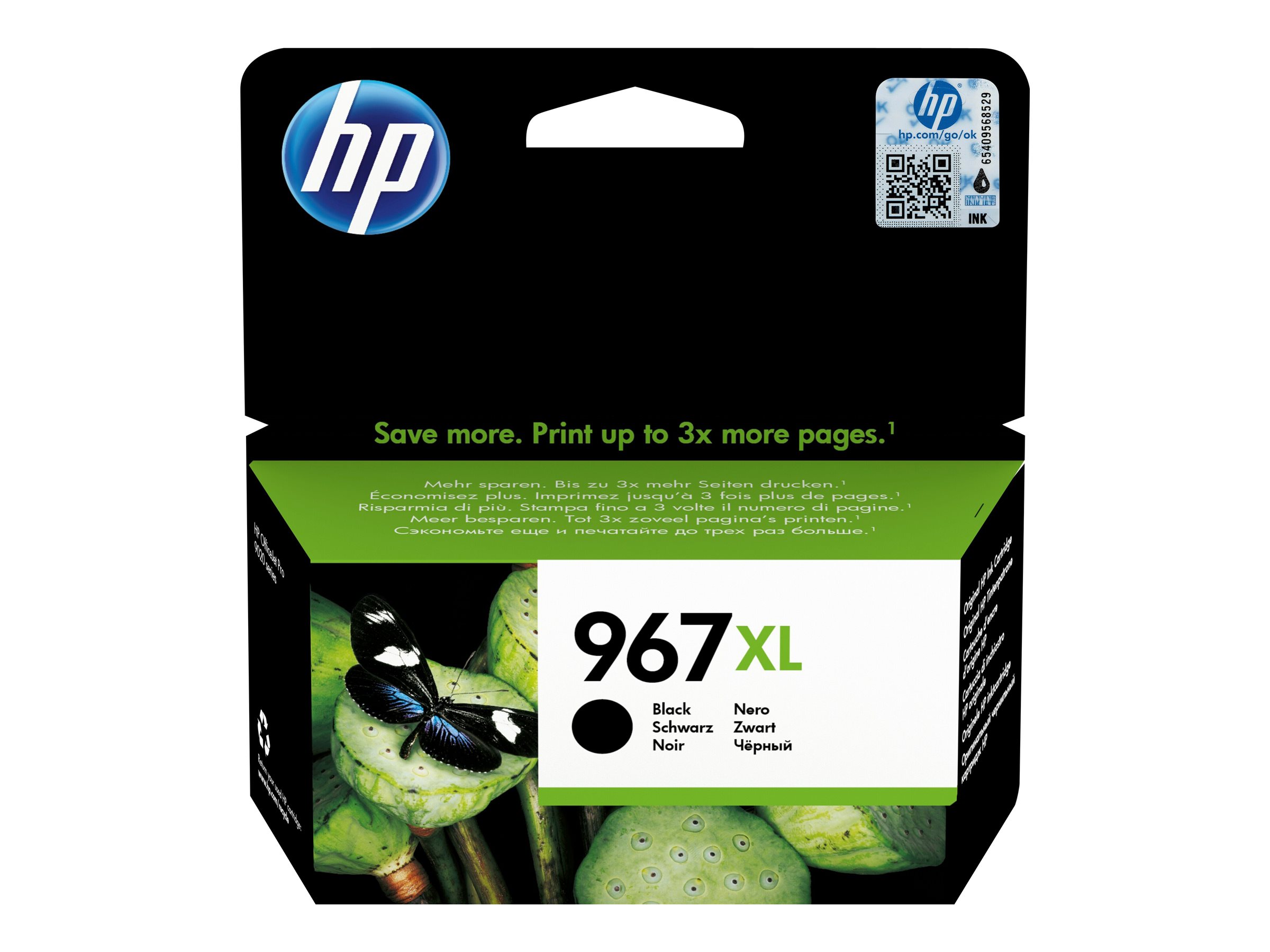 HP 967XL High Yield Black Original Ink Cartridge