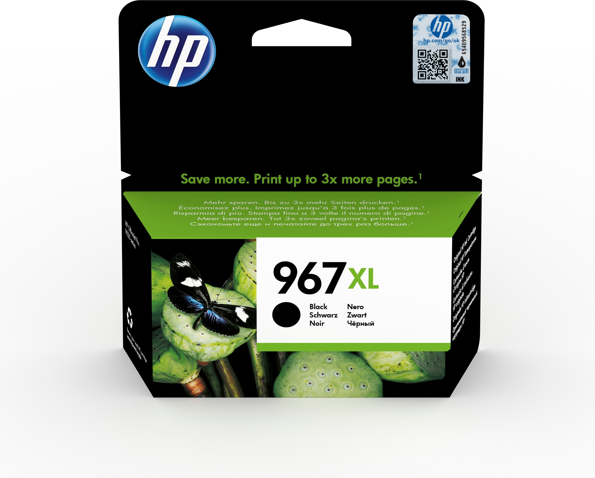 HP 967XL - 68.72 ml - Hohe Ergiebigkeit - Schwarz
