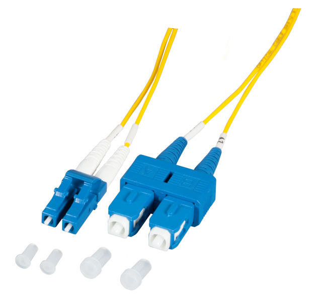 EFB Elektronik O0360.10-1.2 fibre optic cable 10 m 2x LC 2x SC OS2 Yellow