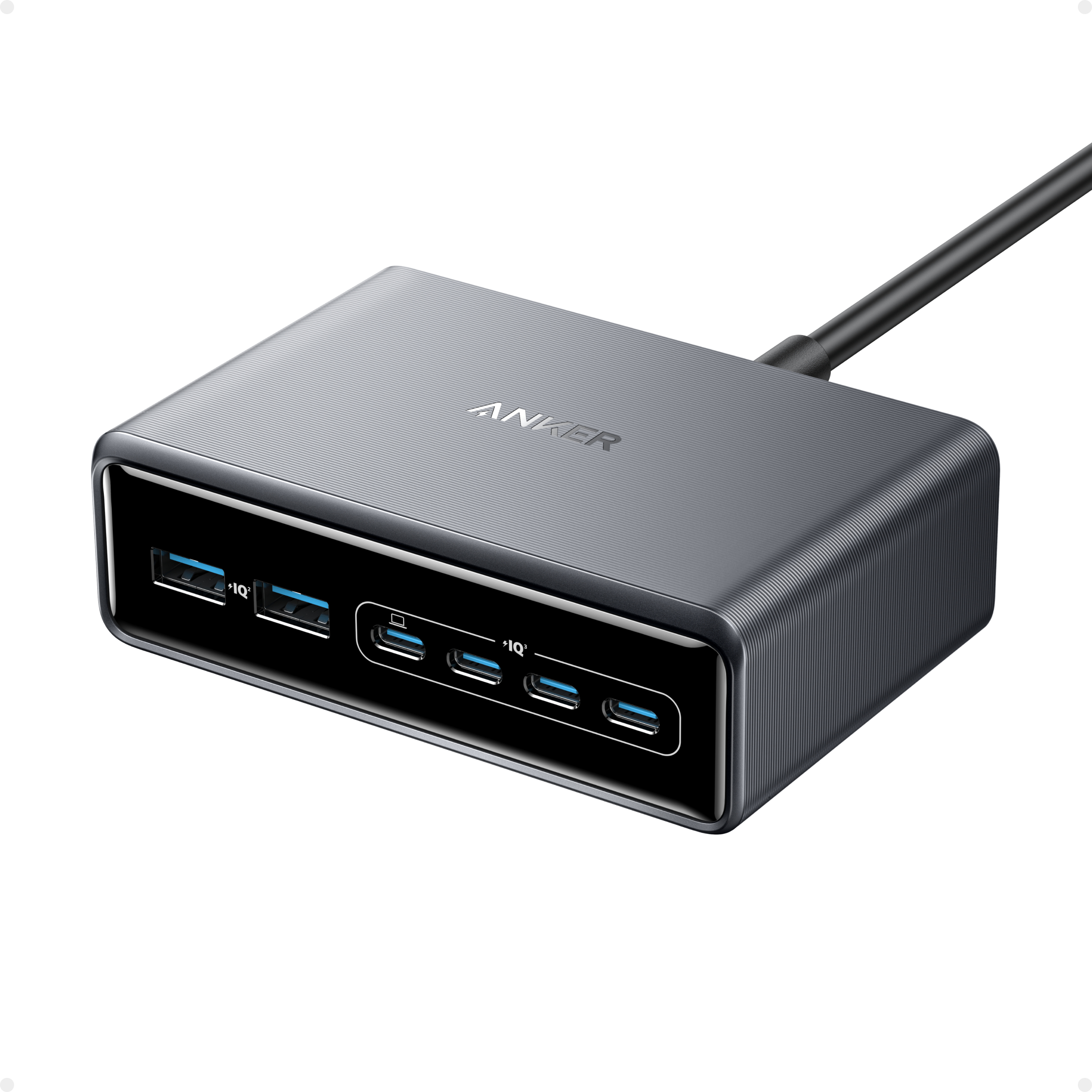 ANKER Prime - Netzteil - GaN - 200 Watt - 6 Ausgabeanschlussstellen 4 x USB-C 2