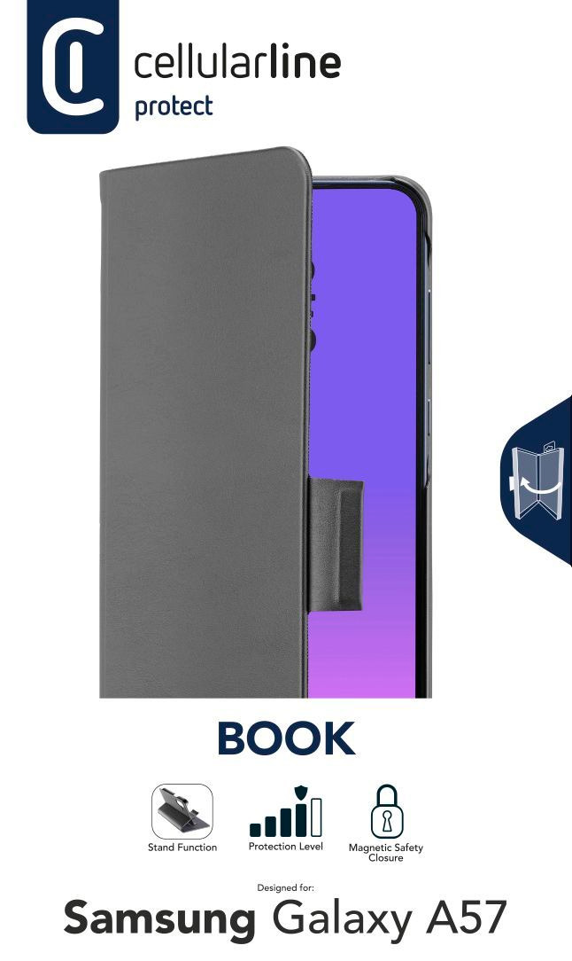Cellularline Book Case f�r Samsung A57 5G Schwarz