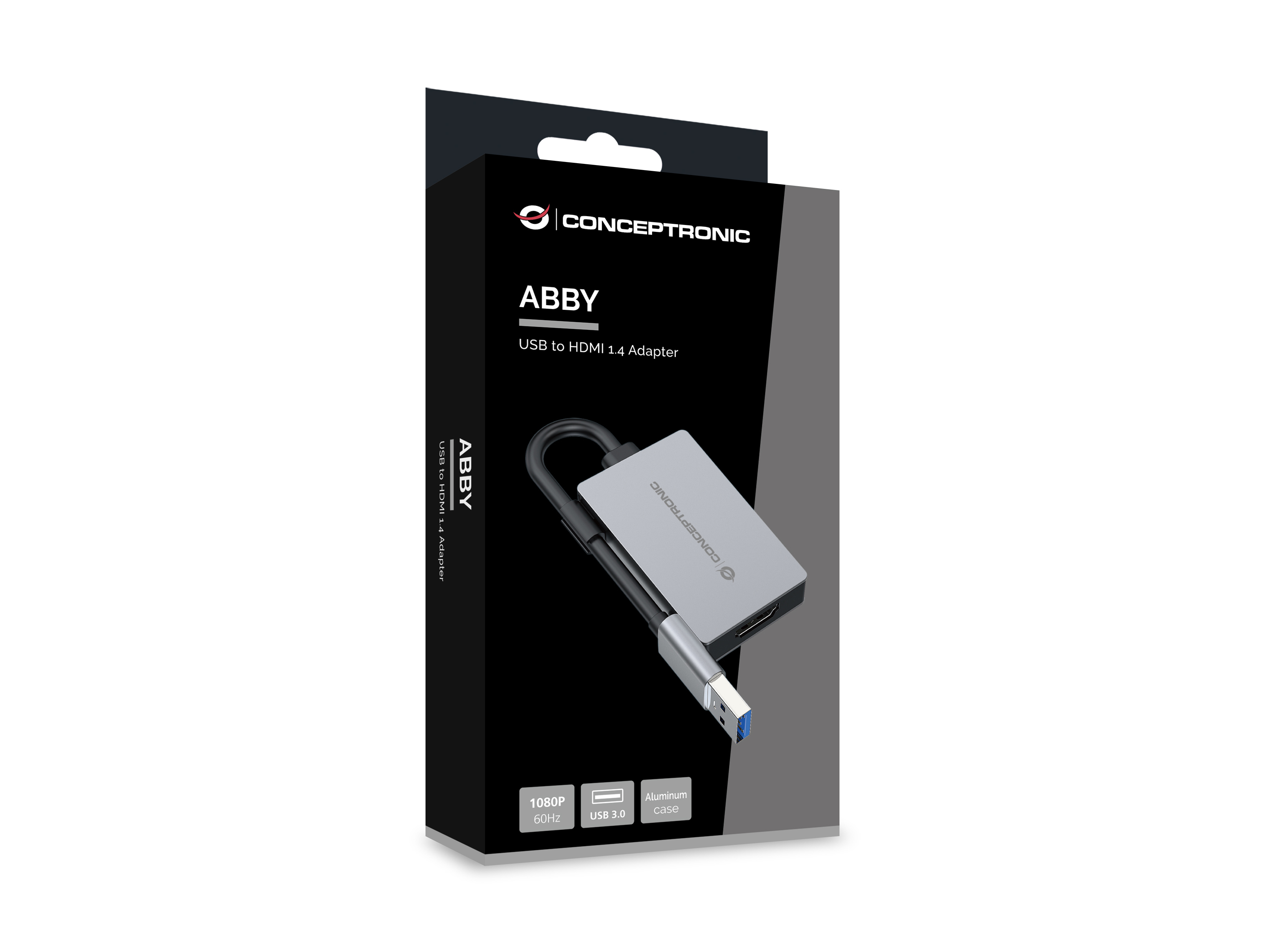 Conceptronic ABBY22G USB to HDMI 1.4 Adapter, 1080P 60Hz