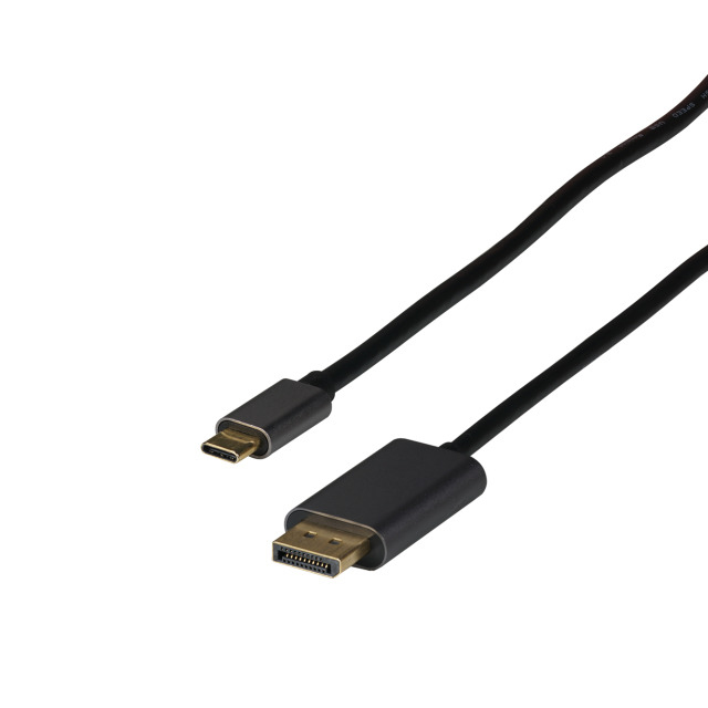 EFB Elektronik EBUSBC-DP12K.2 adaptador de cable de vdeo 2 m USB Tipo C DisplayPort Negro