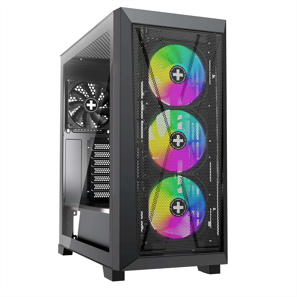Xilence Performance X Series Xilent X X912.ARGB - Mid tower - ATX - Seitenteil mit Fenster (geh�rtetes Glas)