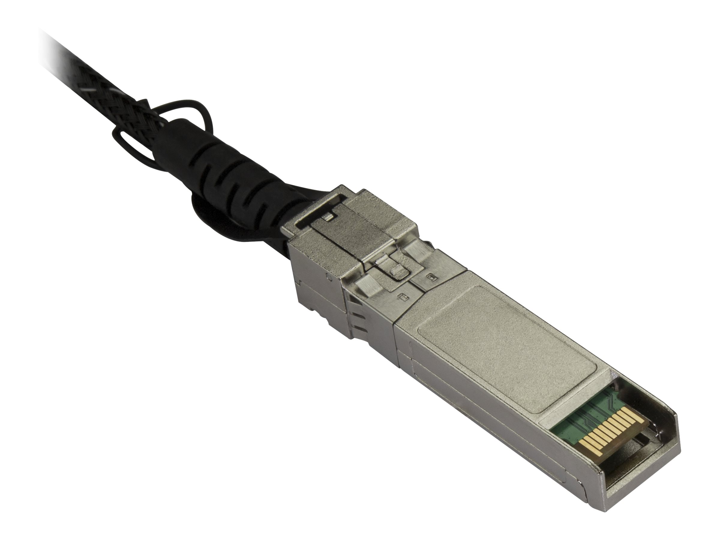 StarTech.com Cble QSFP+ vers 4x SFP+  connexion directe conforme  MSA - Cordon DAC Twinax de 3 m