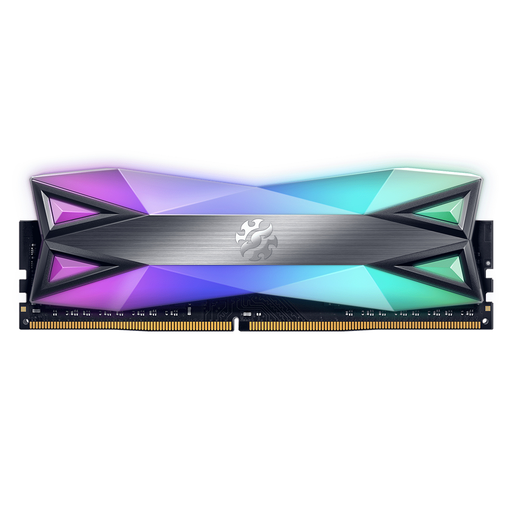 ADATA XPG SPECTRIX D60G - DDR4 - Modul - 8 GB - DIMM 288-PIN - 3200 MHz / PC4-25600 - CL16 - 1.35 V - ungepuffert - non-ECC - wolframgrau (AX4U32008G16A-ST60)