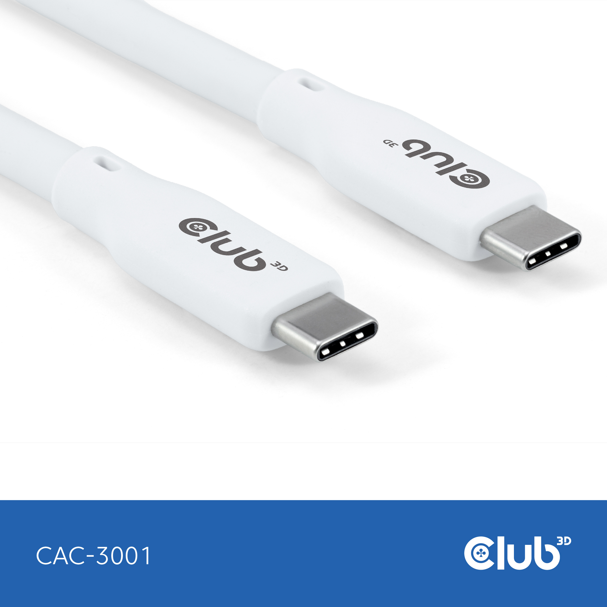 CLUB3D Cable USB C blanco