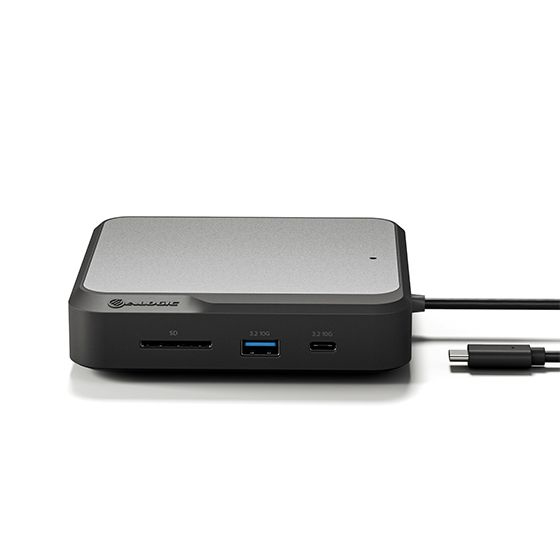 ALOGIC DUCD2 replicatore di porte e docking station per laptop Cablato USB 3.2 Gen 2 (3.1 Gen 2) Type-C Grigio, Nero