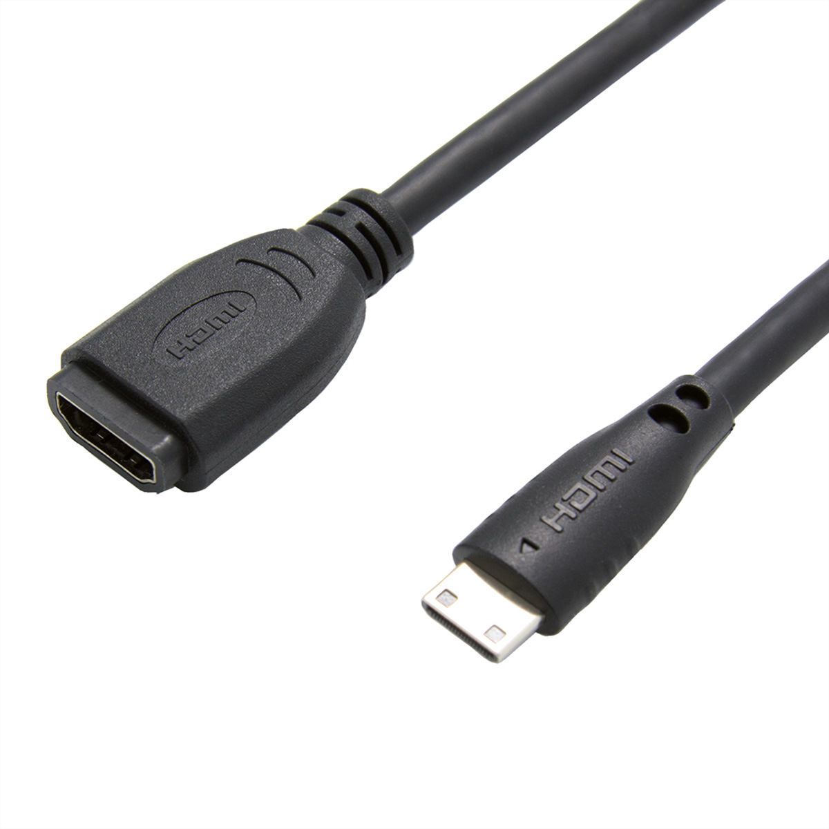 Value 12.99.3120 cavo HDMI 150 m HDMI Type C (Mini) HDMI tipo A (Standard) Nero