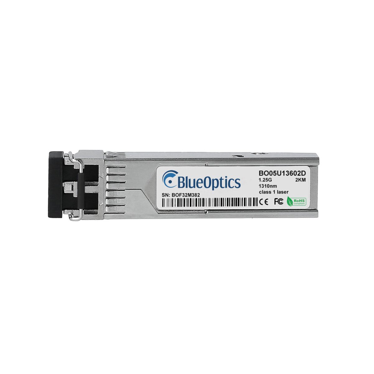 BlueOptics Hikvision HK-SFP-1.25G-1310-DF-MM BlueOptics BO05U13602D SFP Transceiver, 1000BASE-X, Multimode Fiber, 1310nm, 2KM