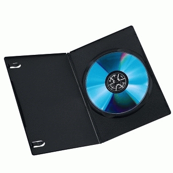 Hama DVD Slim Box 25, Black 1 dischi Nero